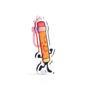 Pencil BFDI Acrylic Keychain / Charm - object shows