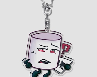 マシュマロ無生物狂気 - アクリルキーホルダー/チャーム - オブジェクトショー