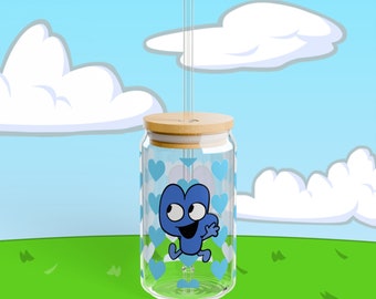 4つの青いハートのガラスカップ - 夢の島の戦い - オブジェクトショー