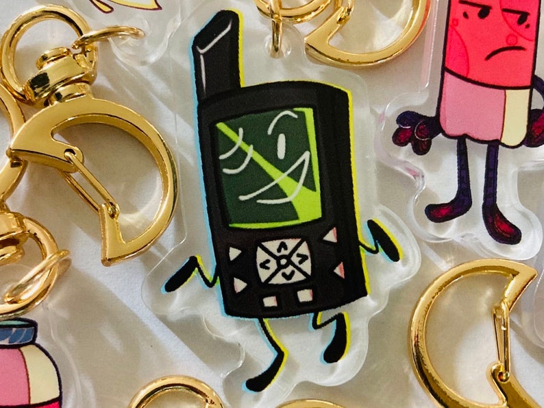 GPS Acrylic / Holographic Keychain the Nightly Manor Etsy