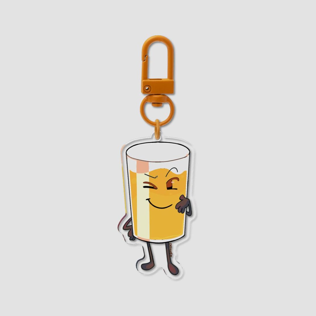 Inanimate Keychains OJ / Orange Juice Inanimate Insanity - Acrylic Keychain / Charm ...
