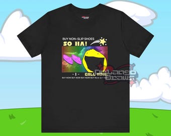 BFDI イエローフェイス Tシャツ：「滑り止めシューズを買っておけば大丈夫！」ユニセックス T シャツ