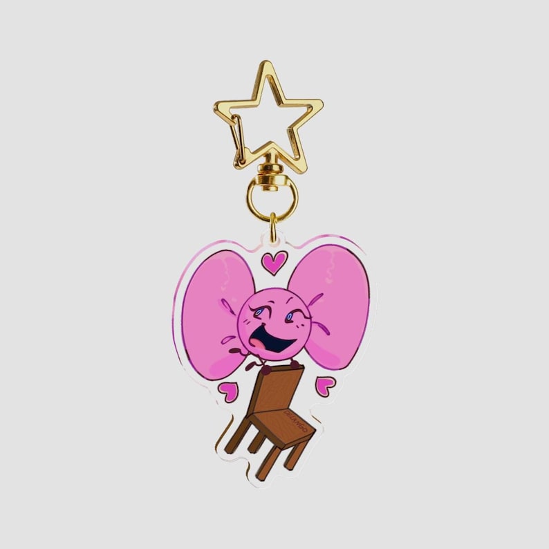 Inanimate Keychains Bow Inanimate Insanity - Acrylic Keychain / Charm - Object Shows - Etsy
