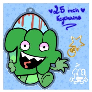 Fourteen BFDI / XFOHV-  acrylic keychain / charm - object shows