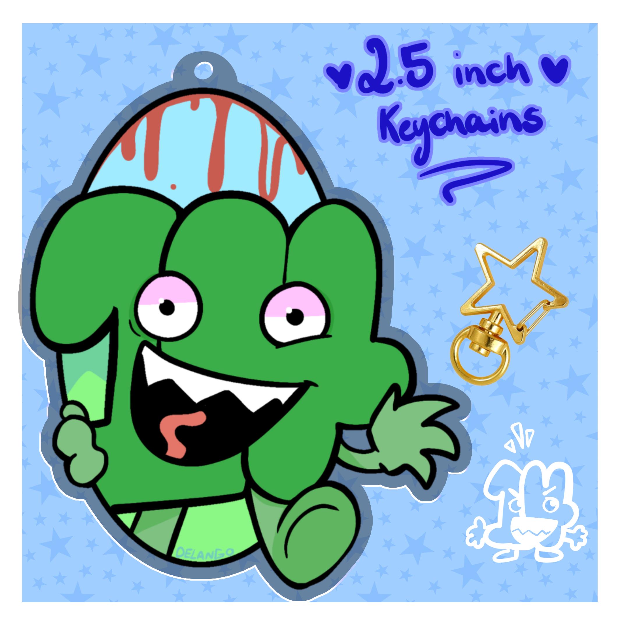 Fourteen BFDI / XFOHV- Acrylic Keychain / Charm - Object Shows - Etsy