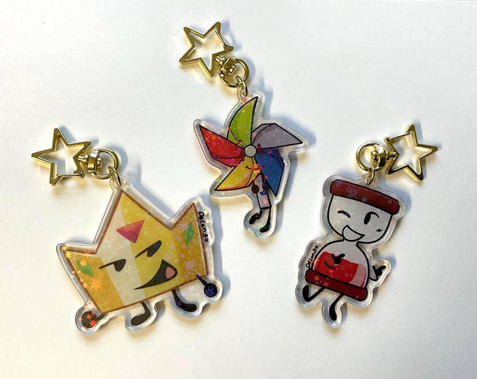 Keychain Object Show Love of the S*n - Holographic Keychains / Charms - Object Show - Etsy