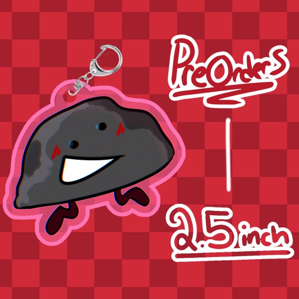 Rocky - Holographic Keychain or Sticker - BFDI - object show