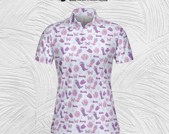 Purple Western Womens Golf Shirt, Howdy Ladies Golf Polo, Unique Gifts for Golfers, Golf Gift for Her, Girls Golf Apparel, Cowgirl Aesthetic