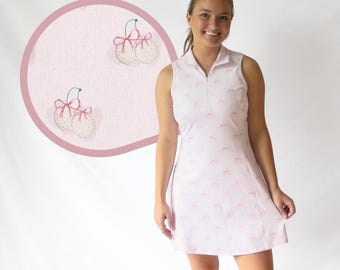 Golf T-shirt Dress, Pink & Green, Gift for Golfers - Etsy