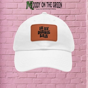 In My Birdie Era Leather Patch Hat for Golfers, Girly Preppy Dad Cap for Women, Funny Cute Gift for Her