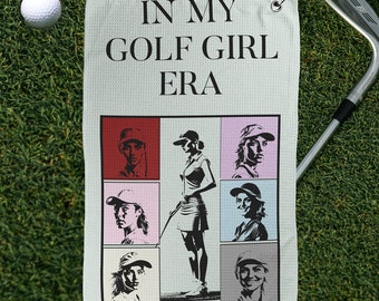 In My Golf Girl Era Ladies Golf Towel | Womens Gifts for Golfing Accessories | Golf Gifts for Her | Funny Golf Towels | Gifts for Golfers