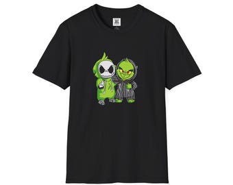 Grinch Jack Skellington T-Shirt | Halloween Pop Culture Tee