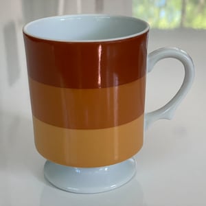 1970&#39;s Color-block Retro Ceramic Mug