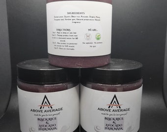 Black Rice and Avocado Hair Mask