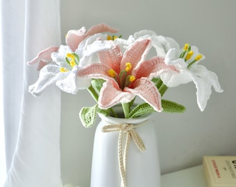 Handmade Crochet Lily of the Valley Flower, Cotton Yarn