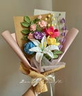 Mother's Day Gift, Handmade Crochet Flower Bouquet, Graduation, Home Decor, Forever Flower, Rose Lily, Mom, Wife, Wedding, Birthday product logo