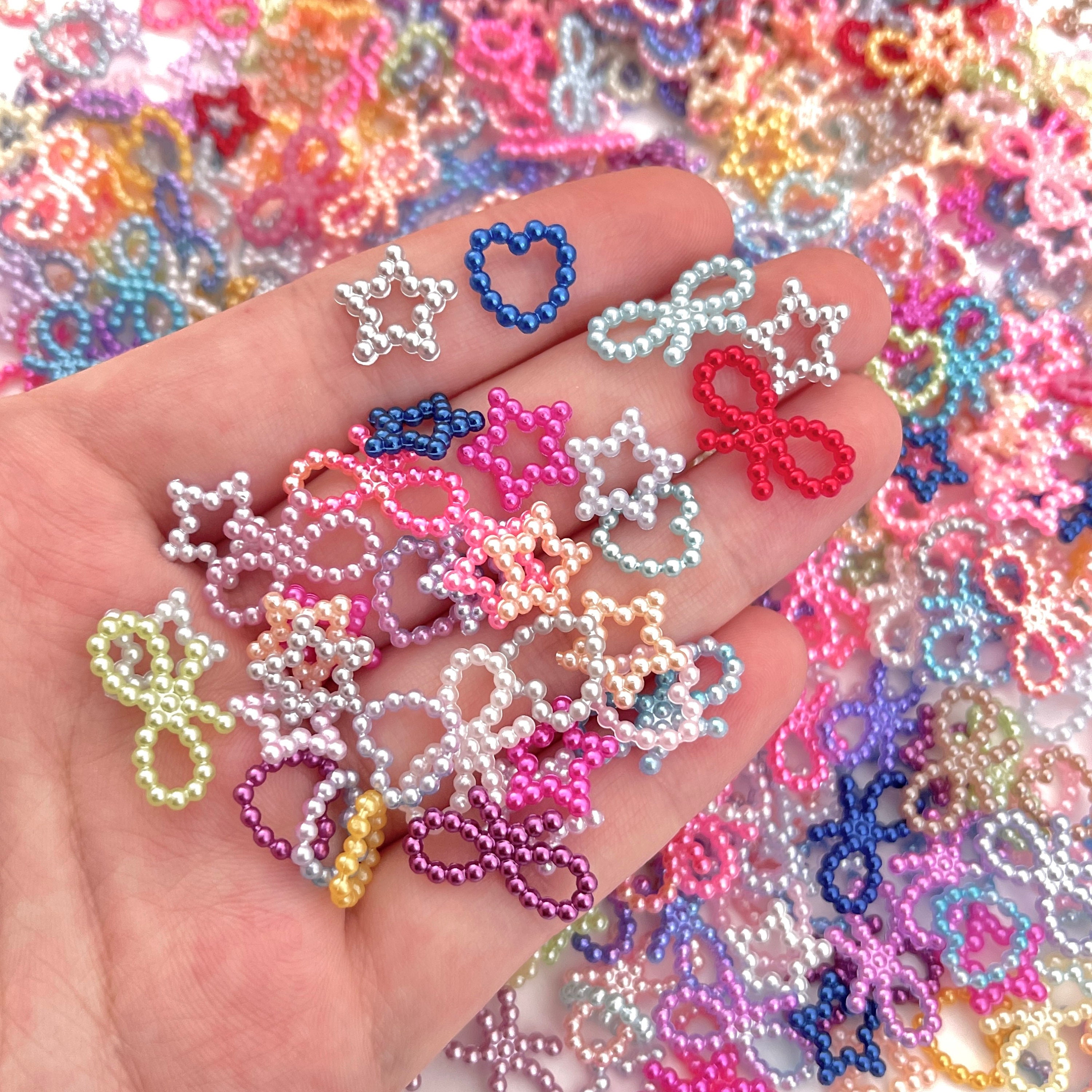 50/100pcs Assorted Nail Charms Y2K Nails Charms Cabochons Etsy