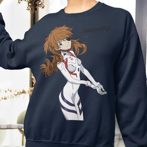 EVA Fire Style Japanese Streetwear Heavy Blend Crewneck Sweatshirt
