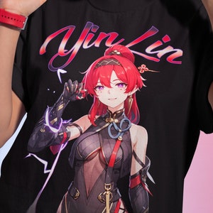 Yinlin Wuthering Waves Softstyle Unisex Graphic T-Shirt, Graphic Tee, Wuthering Shirt, Waves Tee, Anime Girl Tee, Yinlin Shirt