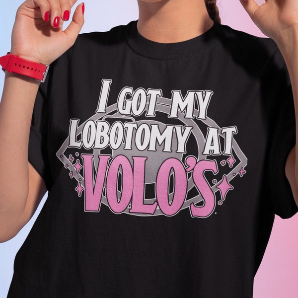 Lobotomy at Volo's Unisex Graphic Tee, Vintage Tee, Retro Gamer Tee, Classic RPG Tee, Dungeons Tshirt, Baldurs Gate 3 Shirt