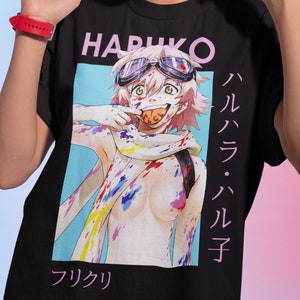 Paint Mess Unisex Graphic Tee, Anime Shirt, FLCL Shirt, Canti Tee, Fooly Cooly Shirt, Haruko Tshirt