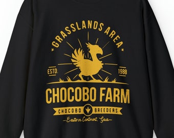 Choco Farm Crewneck Sweatshirt, FF7 Shirt, Final Fantasy Tee, FF Merch, Moogle Shirt