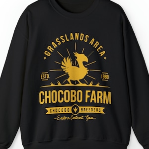 Choco Farm Crewneck Sweatshirt, FF7 Shirt, Final Fantasy Tee, FF Merch, Moogle Shirt