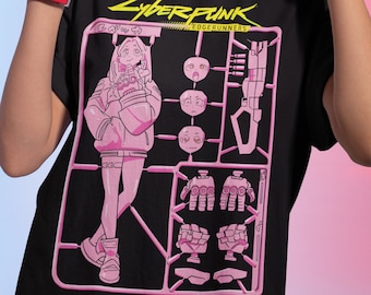Edgerunners Toy Rebecca Unisex Graphic Tee, Edge Runner Shirt, Cyberpunk Edgerunners, Lucy Shirt, Neoncore, Graffiti Shirt