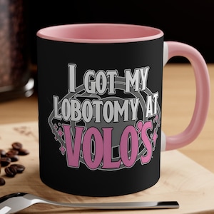 Lobotomy at Volo's Accent Coffee Mug, Baldur's Gate Mug, Gamer Mug