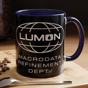 Macrodata Refinement Accent Coffee Mug, Severance Coffee Mug, Lumon Cup