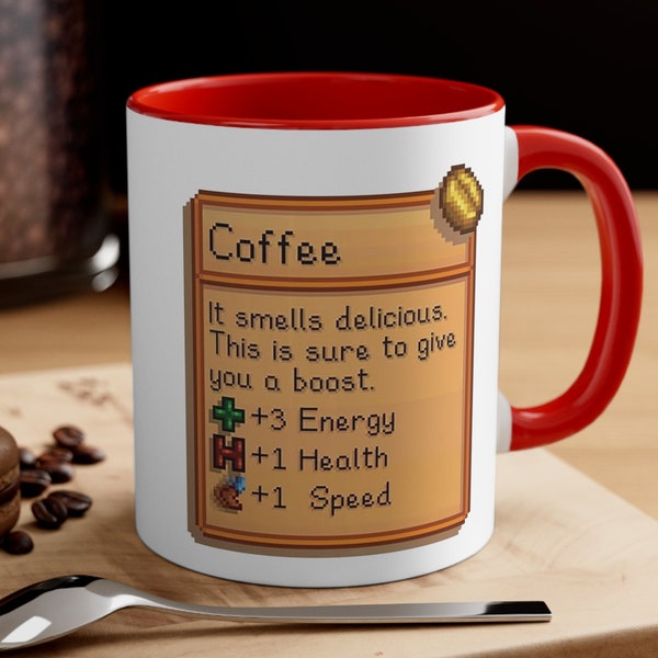 Stardew Valley Mug, Stardew Valley Gift, Stardew Valley Farm Cup, Stardew Valley Tea Mug, Coffee Stats Tea Cup For Stardew Valley Lover