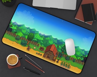 Farming StarDw Desk Mat Mouse Pad, Farming Game, Dew Valley, Star RPG Game, Game Desk Mat, Playmat, Gaming Mouse Pad