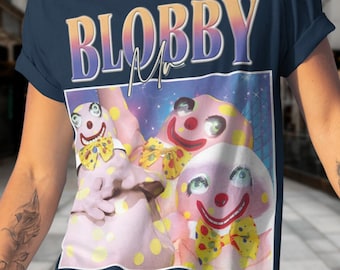 Maglietta Mr Blobby Divertente - Nuova Senza Etichette, Regalo Anni 90 Per Unisex