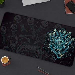 Beholder Desk Mat Mouse Pad, Game Desk Mat, Playmat, Gaming Mouse Pad, DnD Desk Mat, Critical Role Mouse Pad