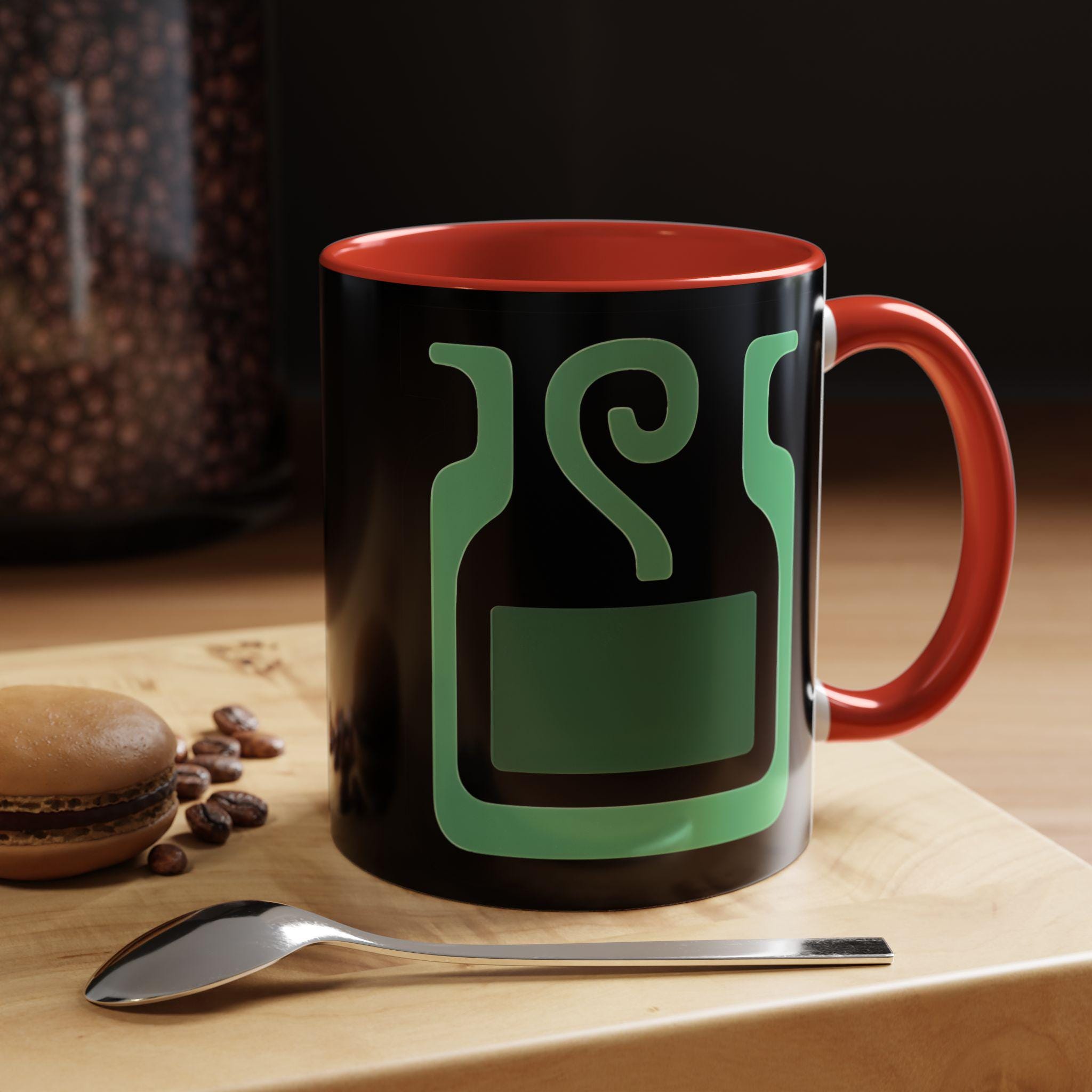 Potion Accent Black Coffee Mug, Mega Potion Mug, Monter Mug, Hunter Mug, MHW Cup