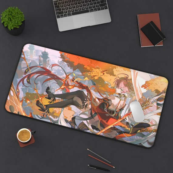 Changli WuWa Artistic Desk Mat Mouse Pad, Gaming Mouse Pad, Wuthering Waves Desk Mat, Changli Mouse Pad, Gaming Mouse Pad