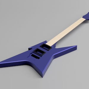 CAD-model BC Rich Ironbird-gitaar