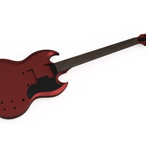 Gibson SG standaard CAD-model gitaar