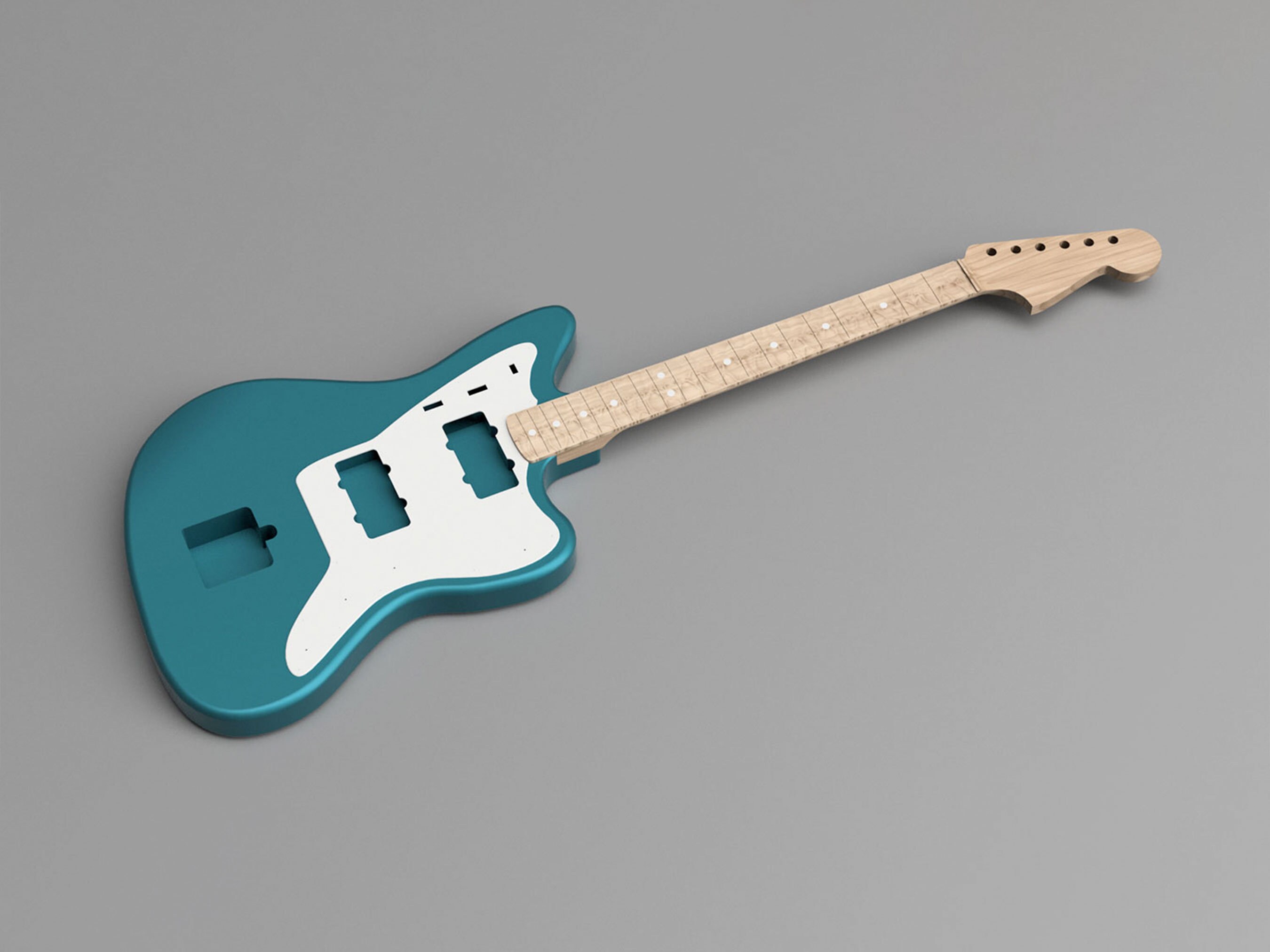 Fender Jazzmaster Guitar CAD Model