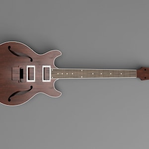 Ibanez AM75 Gitaar CAD Model