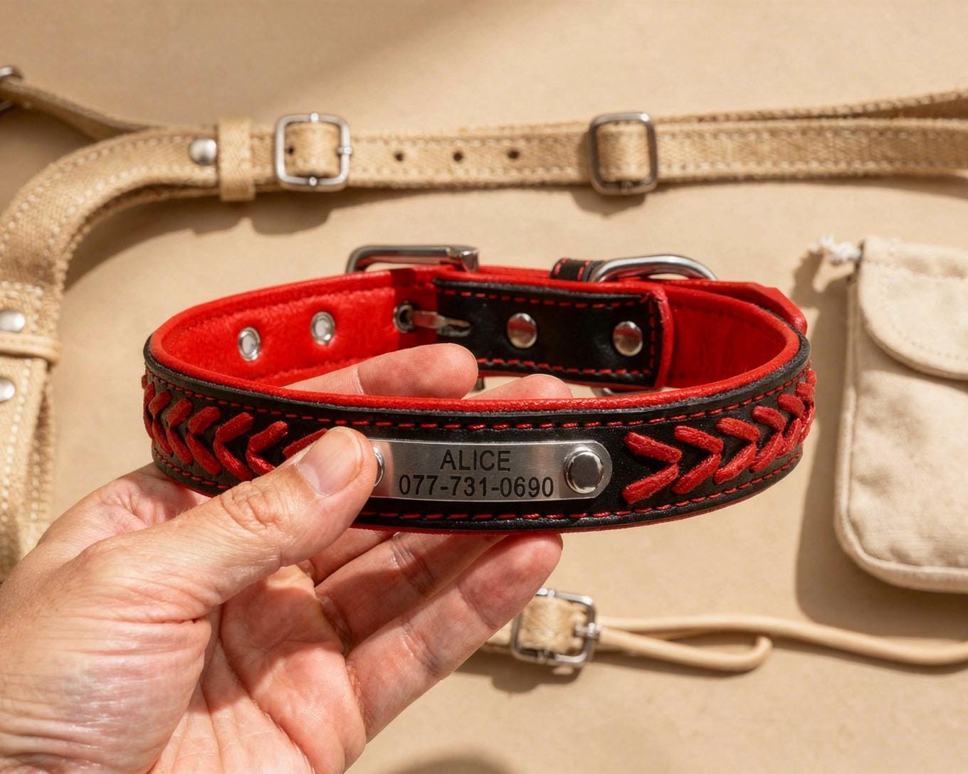犬の編み込み首輪 - Etsy 日本