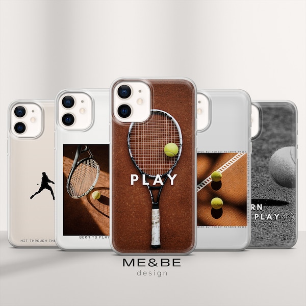 Tennis Passion Phone Case Sport Love Hobby Cover iPhone 14 Pro, 13, 12, 11, XR, 8+, 7 & Samsung S21, A50, A51, A53, Huawei P20, P30 Lite