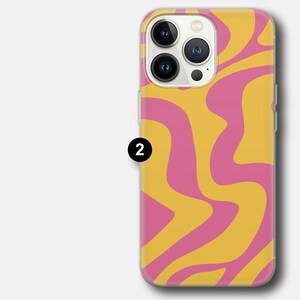 Bunte Linie Handyhülle Abstrakte Kunst Cover iPhone 14 Pro, 13, 12, 11, XR, 8, 7 & Samsung S21, A50, A51, A53, Huawei P20, P30 Lite Bild 4