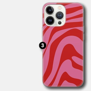 Bunte Linie Handyhülle Abstrakte Kunst Cover iPhone 14 Pro, 13, 12, 11, XR, 8, 7 & Samsung S21, A50, A51, A53, Huawei P20, P30 Lite 3