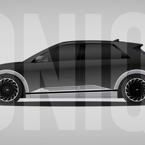 Hyundai IONIQ 5 Limited Phantom Black // 4K-bureaubladachtergrond - DIGITALE DOWNLOAD