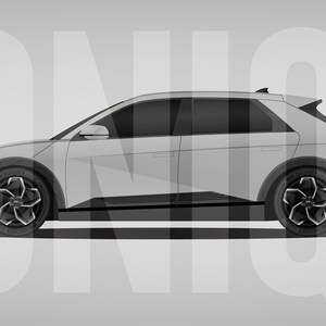 Hyundai IONIQ 5 Cyber Grey // 4K  Desktop Wallpaper - DIGITAL DOWNLOAD