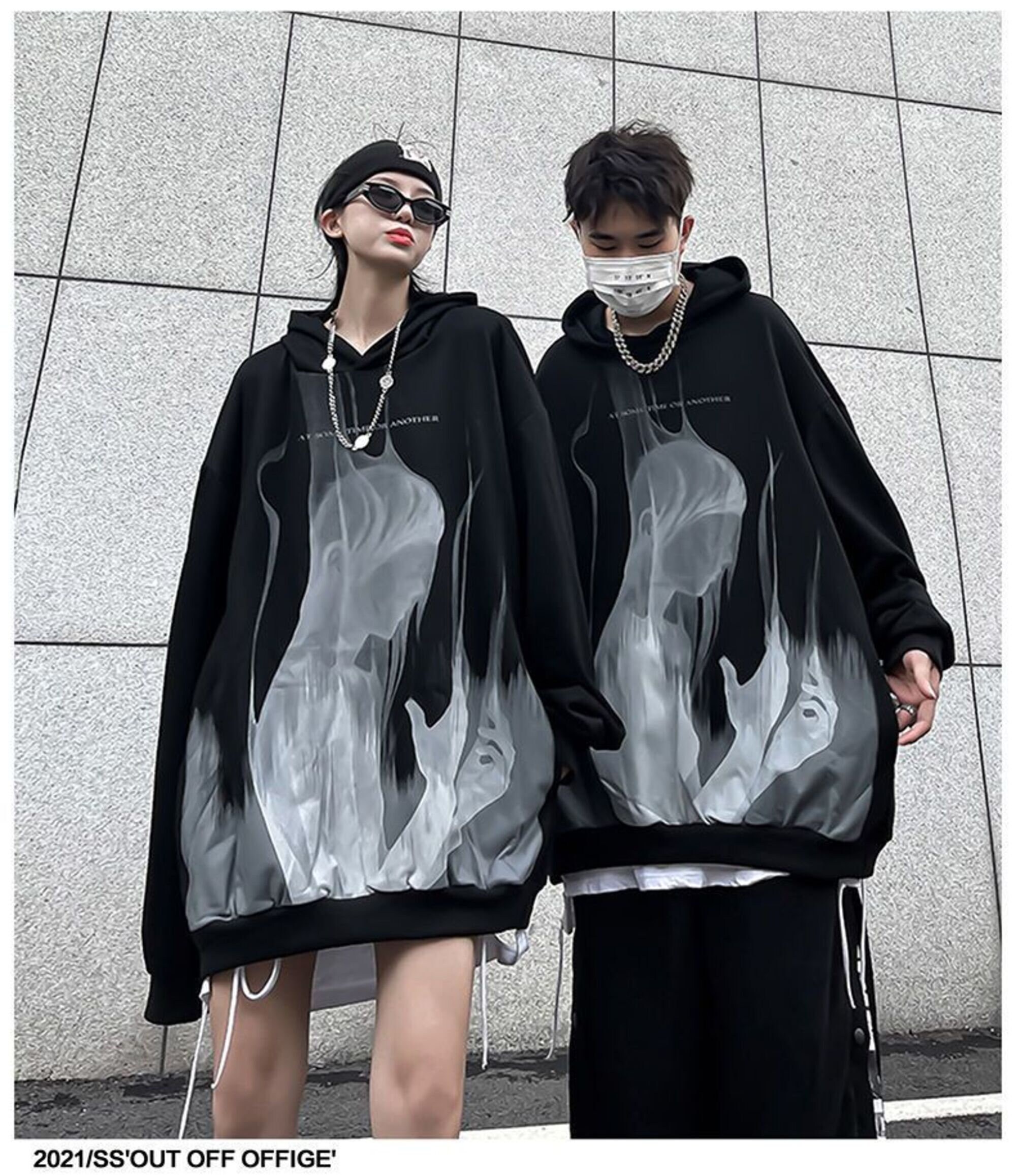 Gothic Harajuku Women Hoodies Anime Streetwear Grunge Hiphop - Etsy