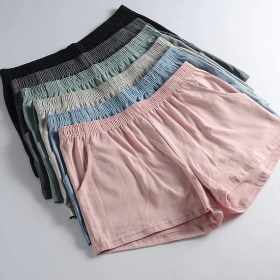 Homewear Shorts Cotton Sleepwear Bottom Etsy