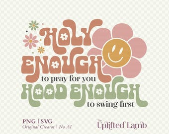 Funny Christian Quote SVG PNG: Retro Religious Humor (Digital Download)