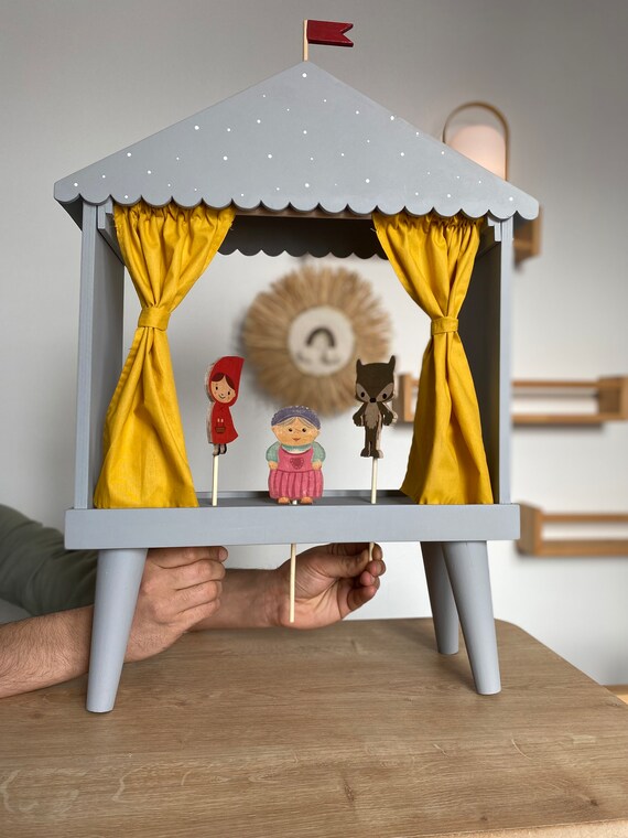 Theater Handmade Theater Toy Theater Puppet Theater - Etsy Theater Handmade Theater Toy Theater Puppet Theater - Etsy
